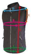 Guide des tailles pour le gilet thermo vest