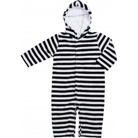 Combinaison Bebe Anti Uv Manches Longues En Tissu Eponge Rayures