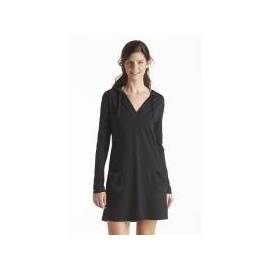 Cardigan à capuche Poolside  femme UPF 50+, noir