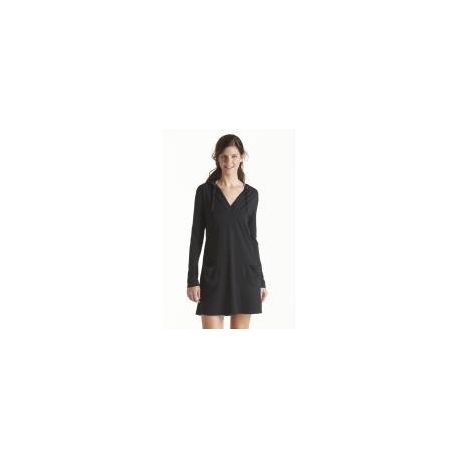 Cardigan à capuche Poolside  femme UPF 50+, noir