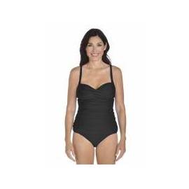 Tankini bandeau pour femme UPF 50+, noir