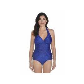 Tankini dos nu anti-UV pour femme UPF 50+, bleu