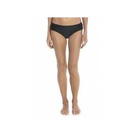 Bas de bikini anti-UV ruché pour femme UPF 50+, noir