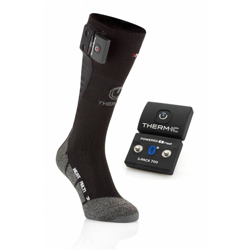 Pack chaussettes chauffantes pour le ski avec batteries bluetooth