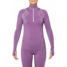 T-Shirt Mérinos ARCTIC manches longues col zippé, femme - Thermowave