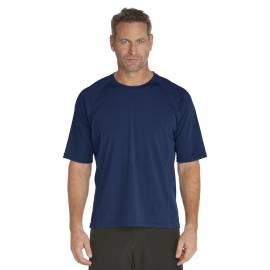 T-Shirt de bain manches courtes pour Hommes  - Bleu Marine