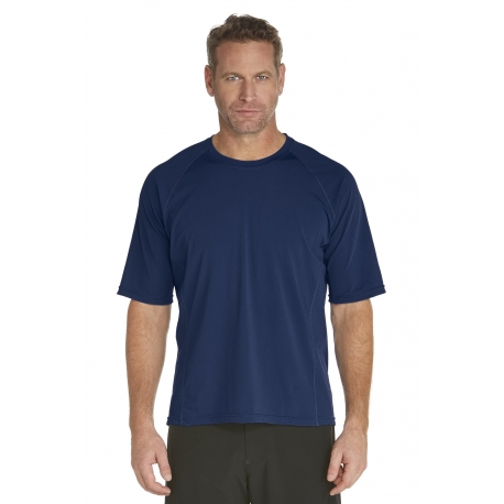 T-Shirt de bain manches courtes pour Hommes  - Bleu Marine