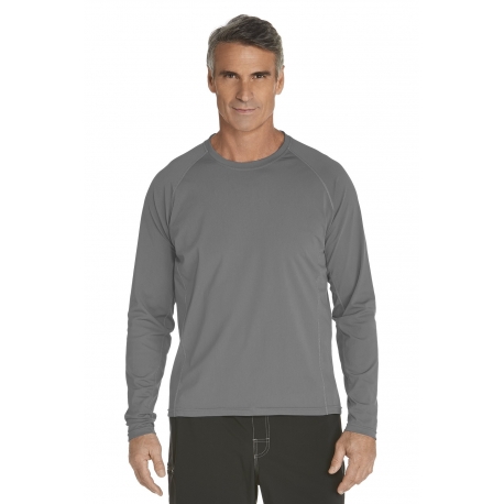 T-Shirt Manches Longues anti Uv pour Hommes - Gris