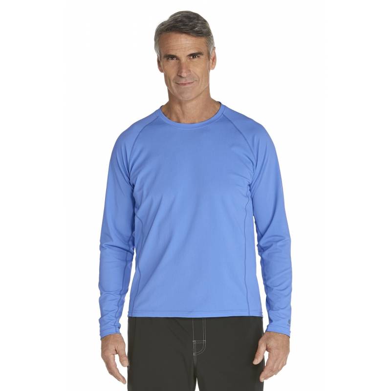 T-Shirt anti-UV Manches-Longues Baleine Bleu - Lässig