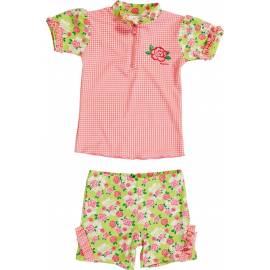 Ensemble de Bain anti UV pour enfant- Roses