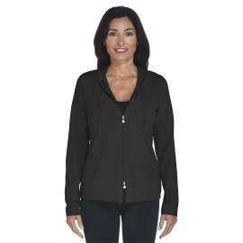 ZnO Gilet à capuche Femme - black