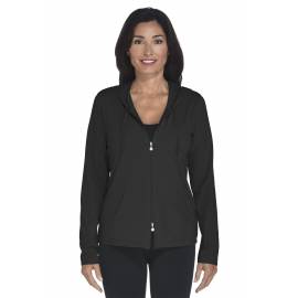 ZnO Gilet à capuche Femme  - black