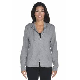 ZnO Gilet à capuche Femme - grey