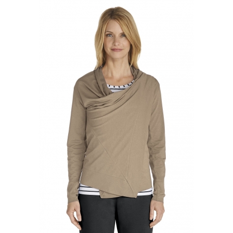 Gilet long fin pour Femmes ZnO  - taupe