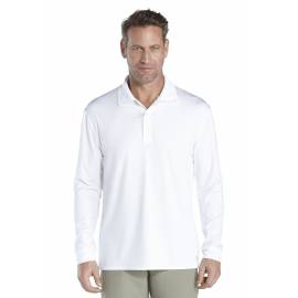 Polo Manches Longues Anti UV homme, blanc