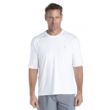 T shirt manches courtes Sportwear pour Hommes anti UV - white