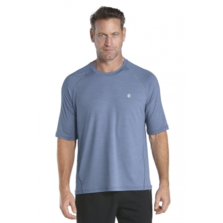 T shirt manches courtes Sportwear pour Hommes anti UV- storm blue