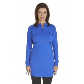 Tunique anti Uv à Zip Femme - Kobalt Blue