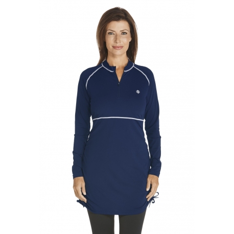 Tunique Femme anti UV Longueur ajustable- Bleu Marine