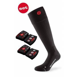 Chaufferette GENERIQUE Chaussettes chauffantes batterie rechargeable usb  chargeant les sports d'hiver chauds de ski thermique - noir