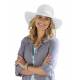 Coolibar - Chapeau pour Femmes Anti UV  - Blanc