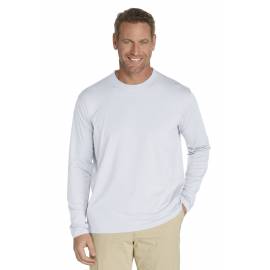 Coolibar - Tee shirt à manches longues anti uv pour Hommes - Blanc