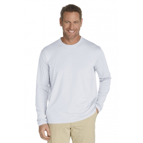 Coolibar - Tee shirt à manches longues anti uv pour Hommes - Blanc