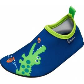 Playshoes - Chaussures de bain anti UV Crocodile - Bleu / Vert