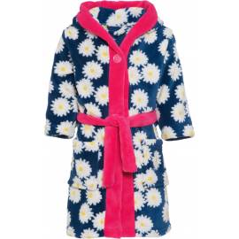 Playshoes - Robe de Bain Polaire pour Enfants - Bleu Marine / Rose