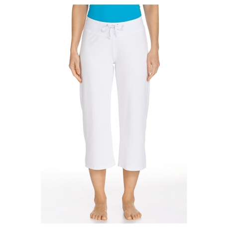 Coolibar - Pantalon Capri anti UV pour Femmes - Blanc