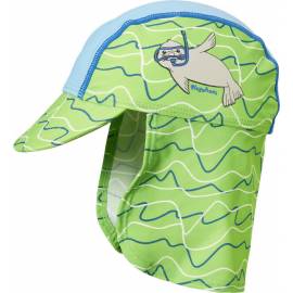 Playshoes - Chapeau de soleil anti uv avec protège nuque pour enfants - Bleu/Vert