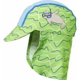 Playshoes - Chapeau de soleil anti uv avec protège nuque pour enfants  - Bleu/Vert