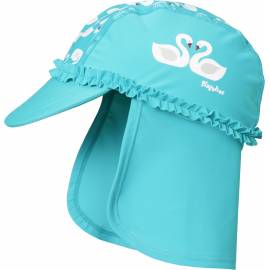 Playshoes - Chapeau de soleil pour Filles - Cygnes - Clair Bleu