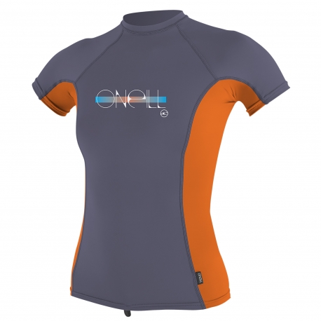 O'Neill - Tee shirt anti UV Filles Performance Fit - Papaye