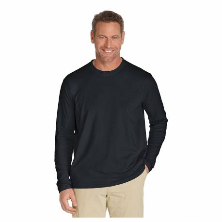 T-shirt de plage anti-UV pour hommes Noir , Coolibar