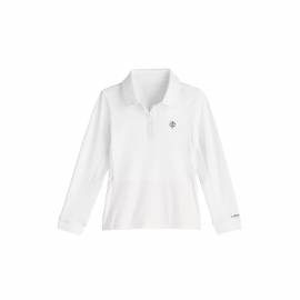 Chemise polo anti-UV pour filles Blanc, Coolibar