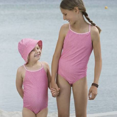 Petit Crabe Maillot De Bain Anti Uv Pour Filles Rose