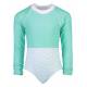 Maillot de bain anti-UV pour filles Vert, Snapper Rock