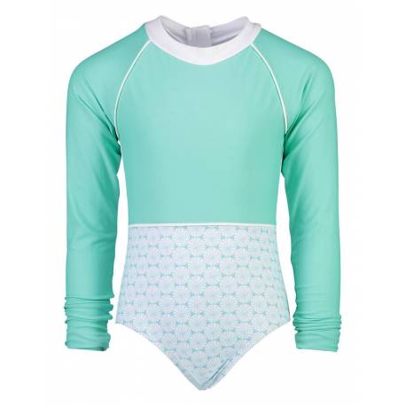 Maillot de bain anti-UV pour filles Vert, Snapper Rock