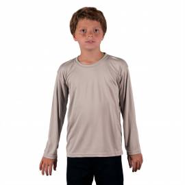 T-shirt de plage anti-UV pour enfants Gris, Vapor Apparel