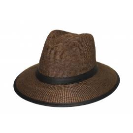 Chapeau de soleil anti-UV pour hommes Marron, Rigon