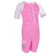 Combinaison anti-UV pour bébé - manches courtes Leopard Rose, JUJA