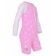 Combinaison anti-UV pour bébé - manches longes  Stars Rose, JUJA