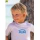 T-shirt anti-UV pour enfants - manches courtes Solid Blanc, JUJA