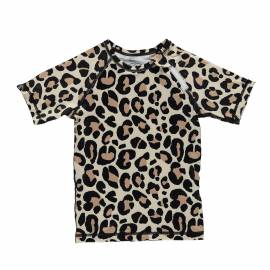 T-shirt de bain anti-UV pour enfants Leopard Noir/Multi, Beach & Bandits