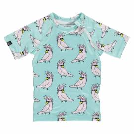 T-shirt de bain anti-UV pour enfants Crazy Cockatoo - Aqua, Beach & Bandits