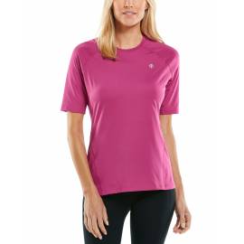 Fitness Top anti UV femme - Devi - Rhubarbe