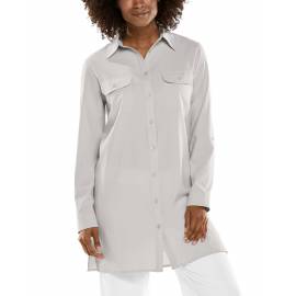 T shirt anti UV pour femme - Santorin Tunique - gris pierre