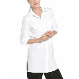 T shirt anti UV pour femme - Tunique Santorin - blanc