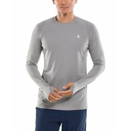 T shirt anti UV Sport- Manches longues - Performance Agilité - Espace gris